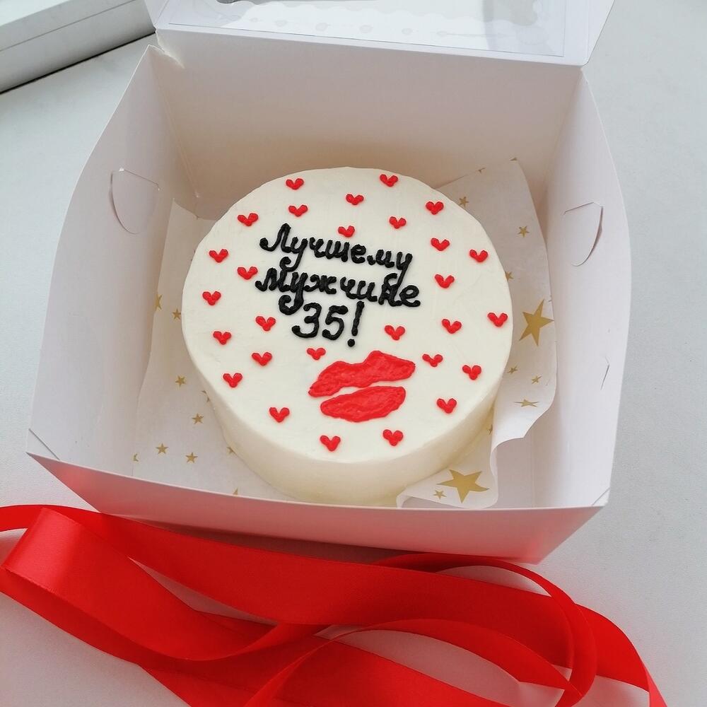 Бенто торт Лучшему мужчине с вашей цифрой (650г)