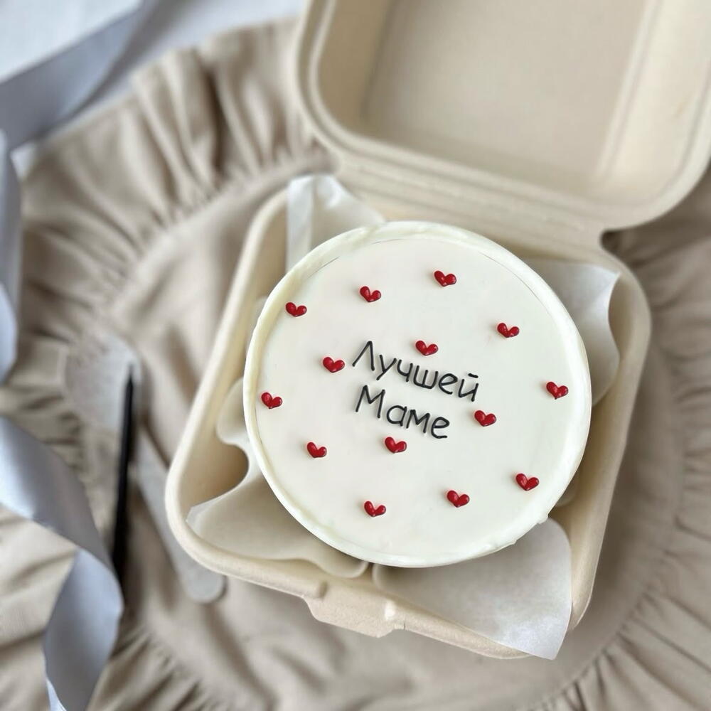 Бенто торт «Лучшей маме», бенто маме, бенто ко дню матери