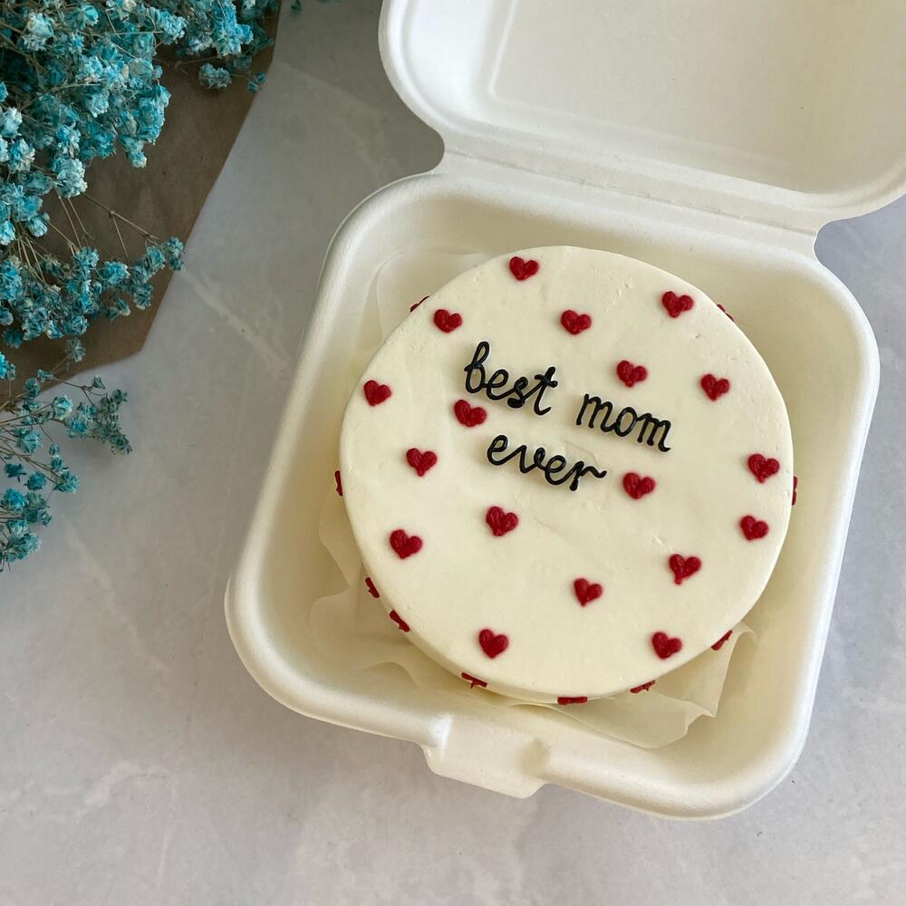 Бенто-торт лучшей маме «best mom» шоколад-сникерс