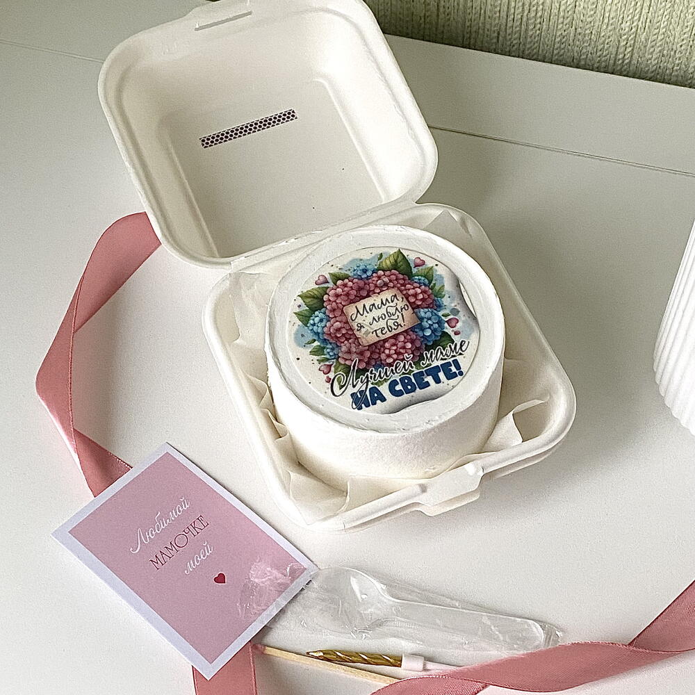 Бенто-торт «лучшей маме на свете»