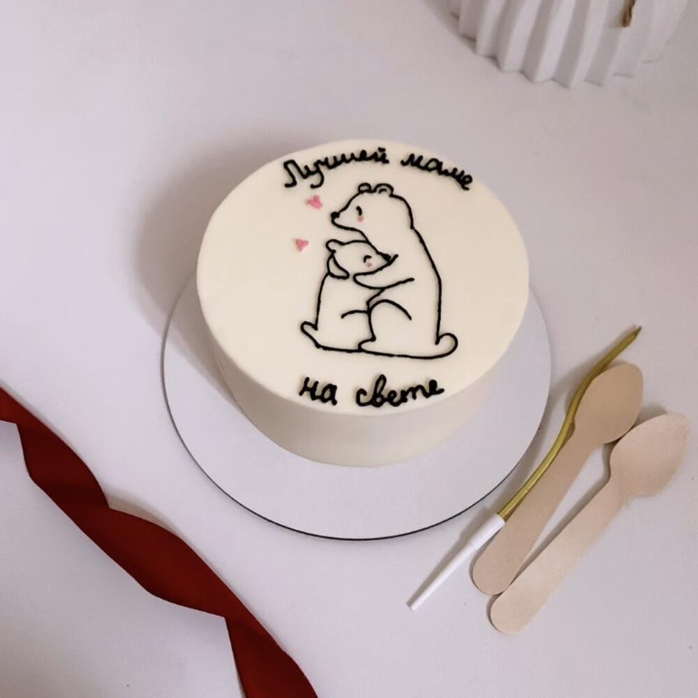 Бенто торт лучшей маме на свете, бенто торт подарок маме, бенто торт на день рождения