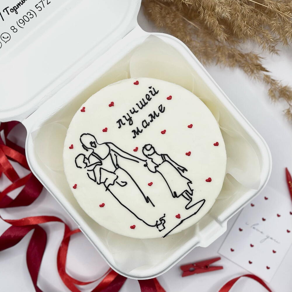 Бенто торт "Лучшей маме" XL 700гр