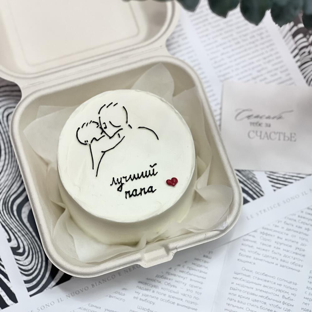 Бенто торт « Лучший папа» или ваша надпись/вашрисунок