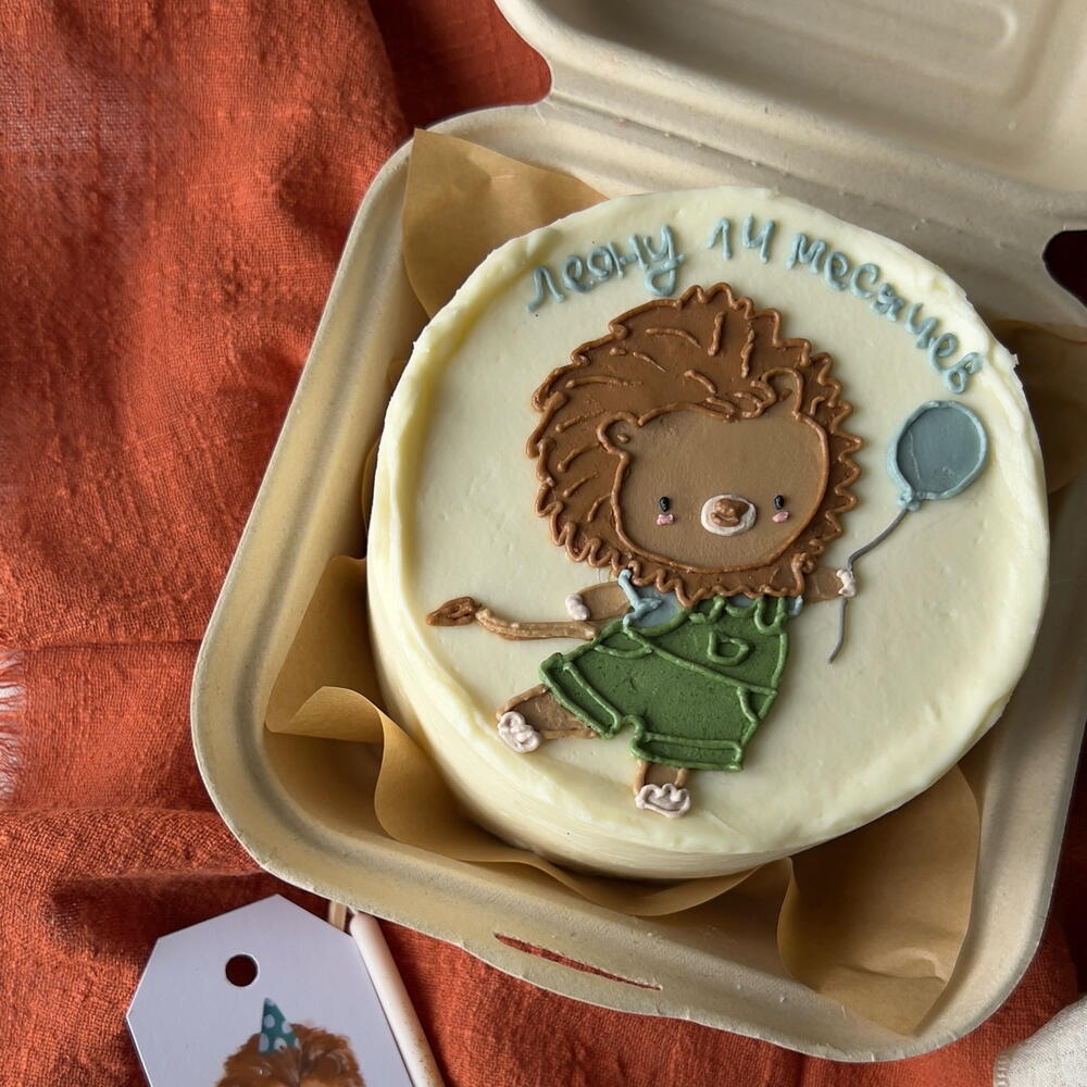 Бенто-торт львенок для малыша
