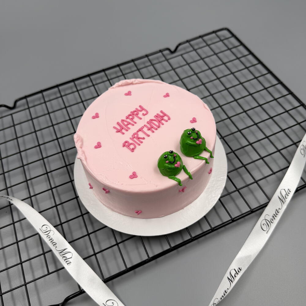 Бенто торт лягушки объёмные на день рождения