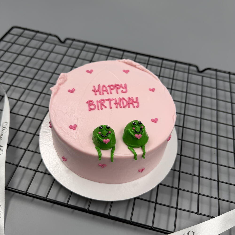 Бенто торт лягушки объёмные на день рождения