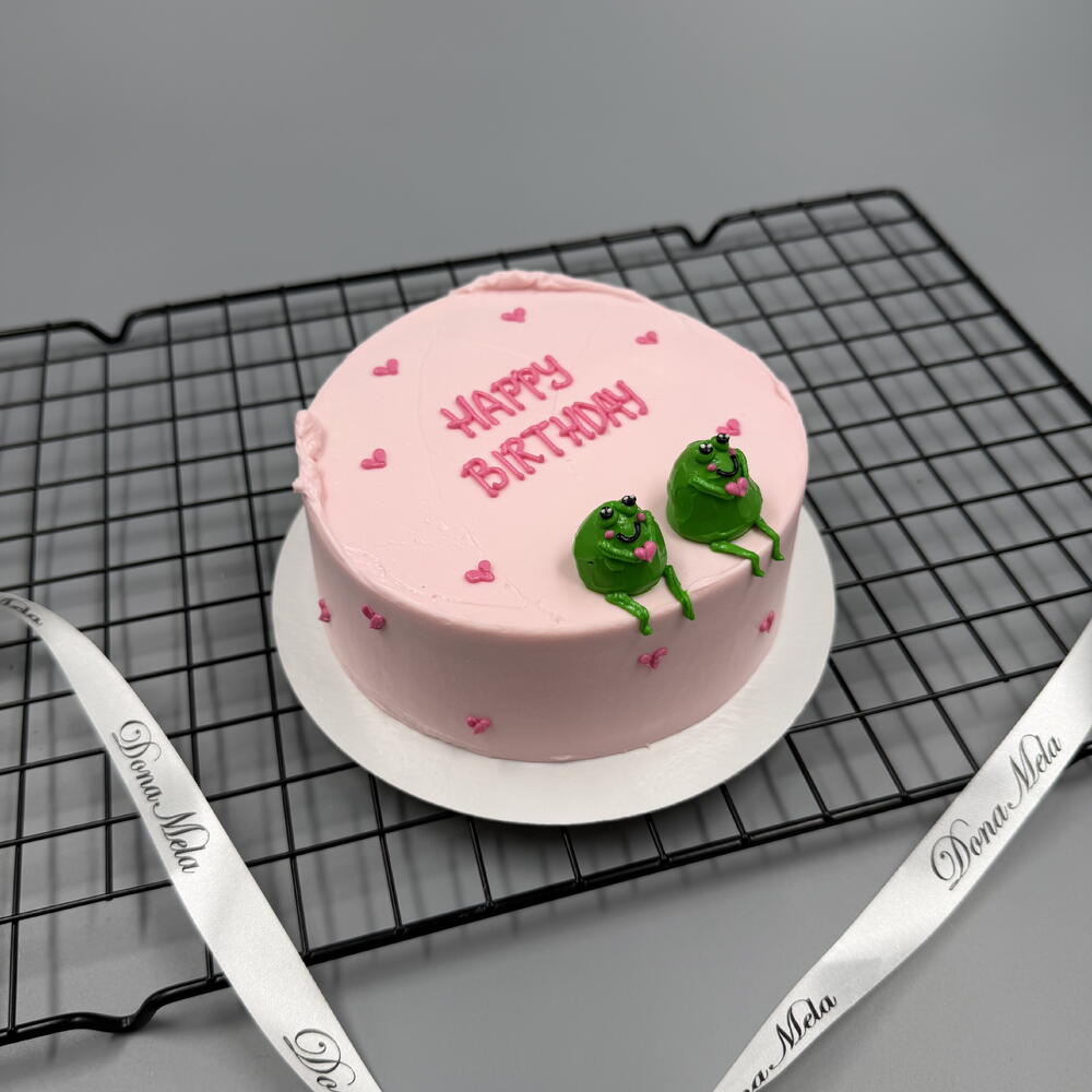 Бенто торт лягушки объёмные на день рождения