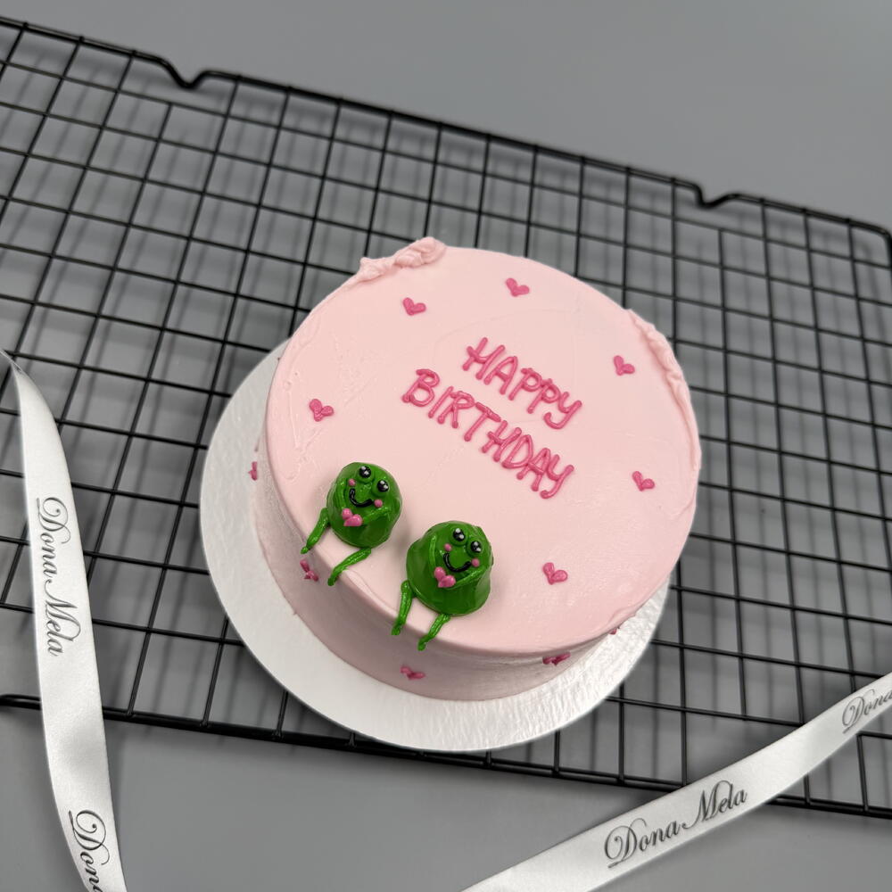 Бенто торт лягушки объёмные на день рождения