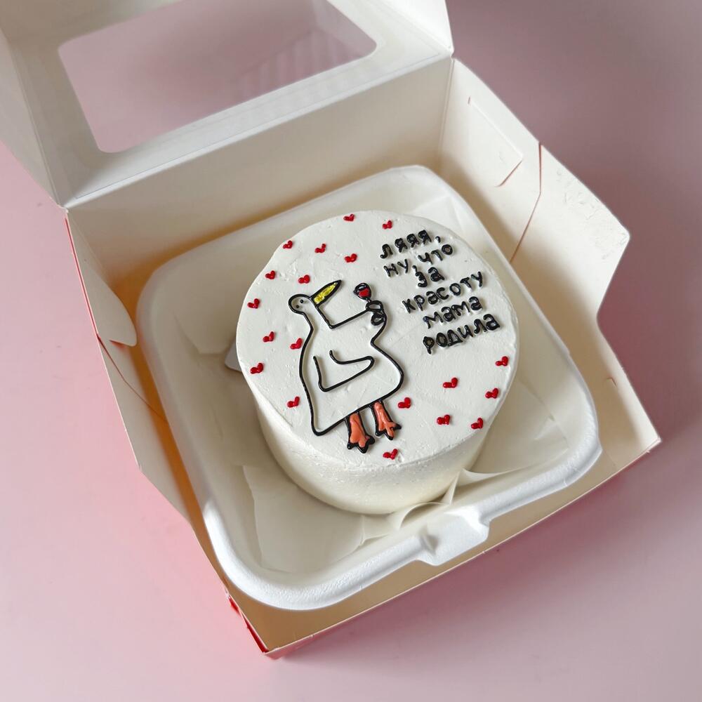 Бенто торт «ляяя ну что за красоту»