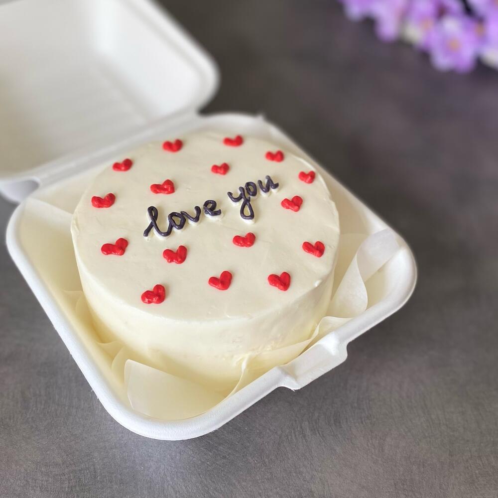 Бенто торт любимому «love you» на день влюблённых