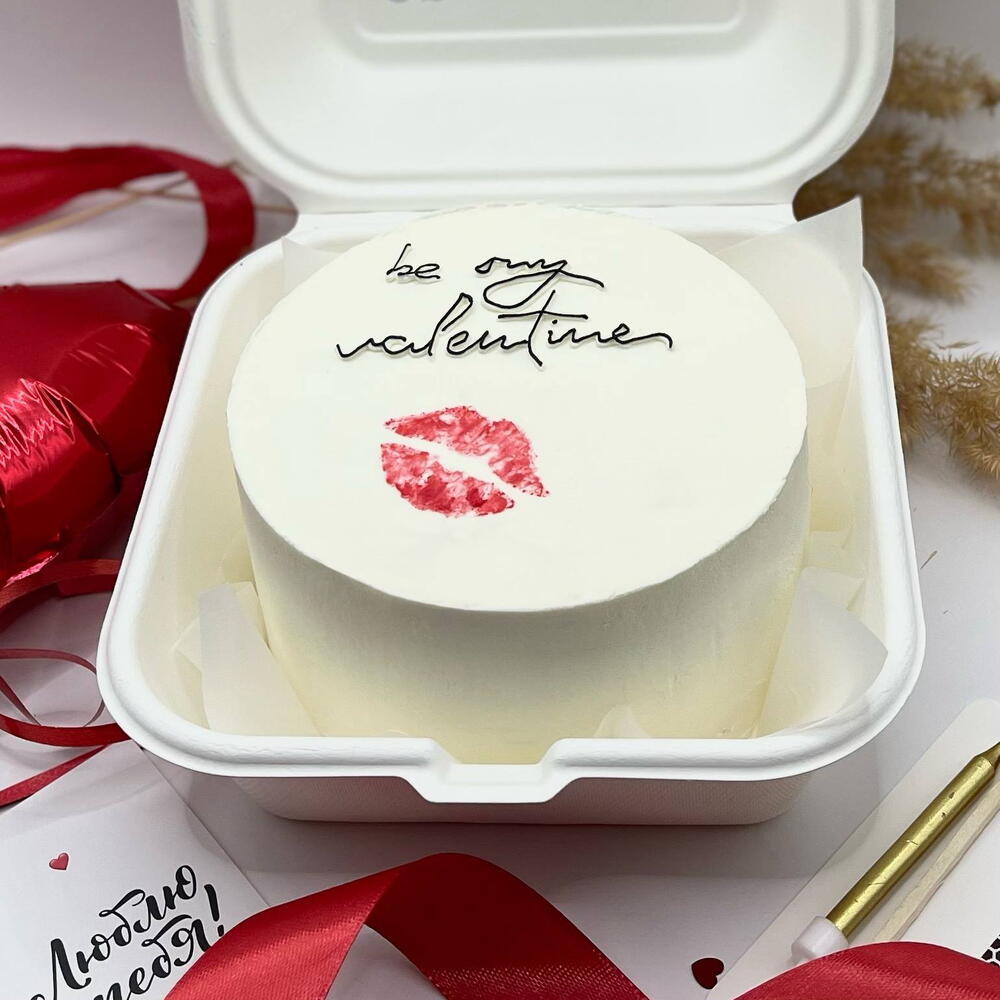 Бенто торт любимому парню / мужу, на 14 февраля, день влюбленных XL 700гр