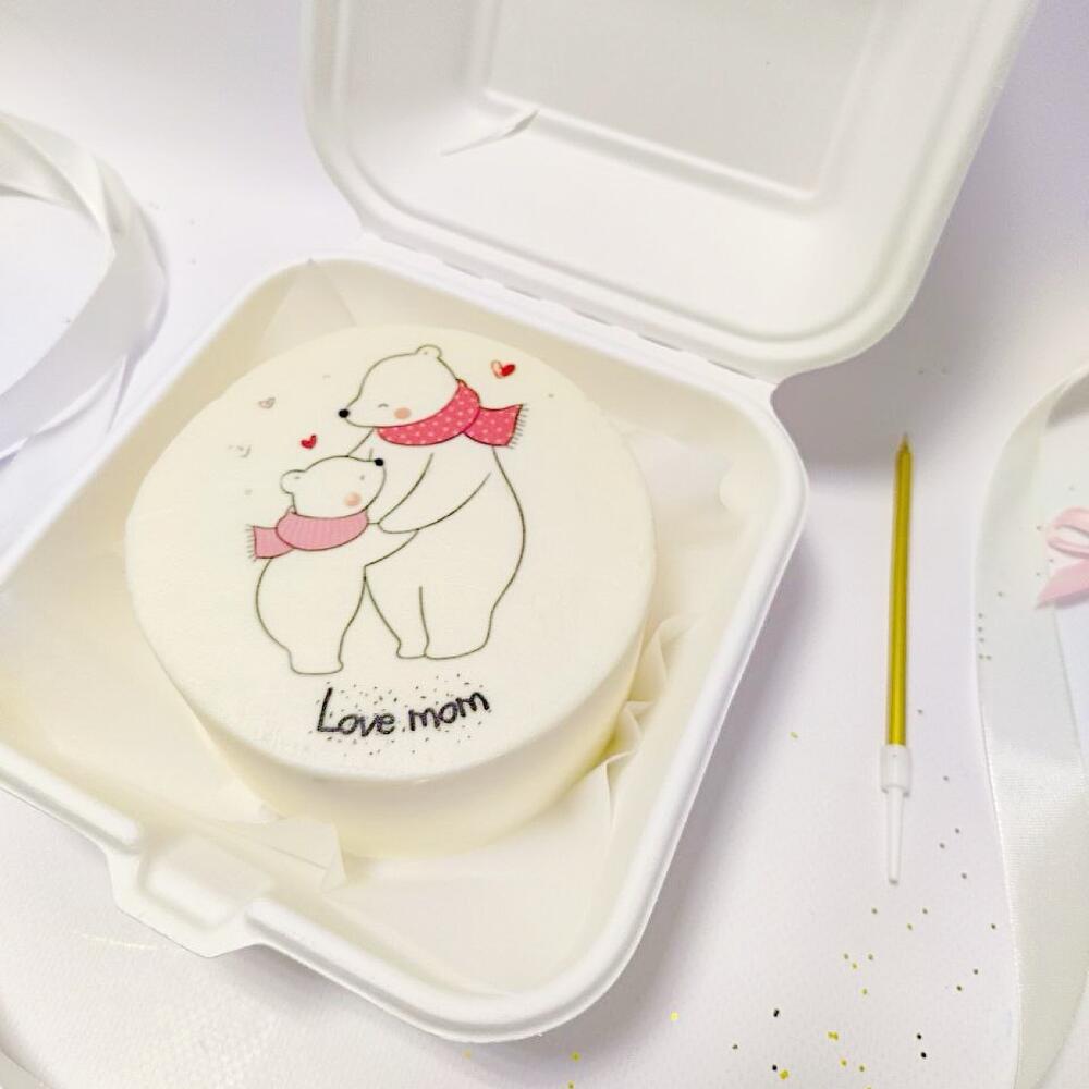 Бенто торт любимой маме с милами мишками