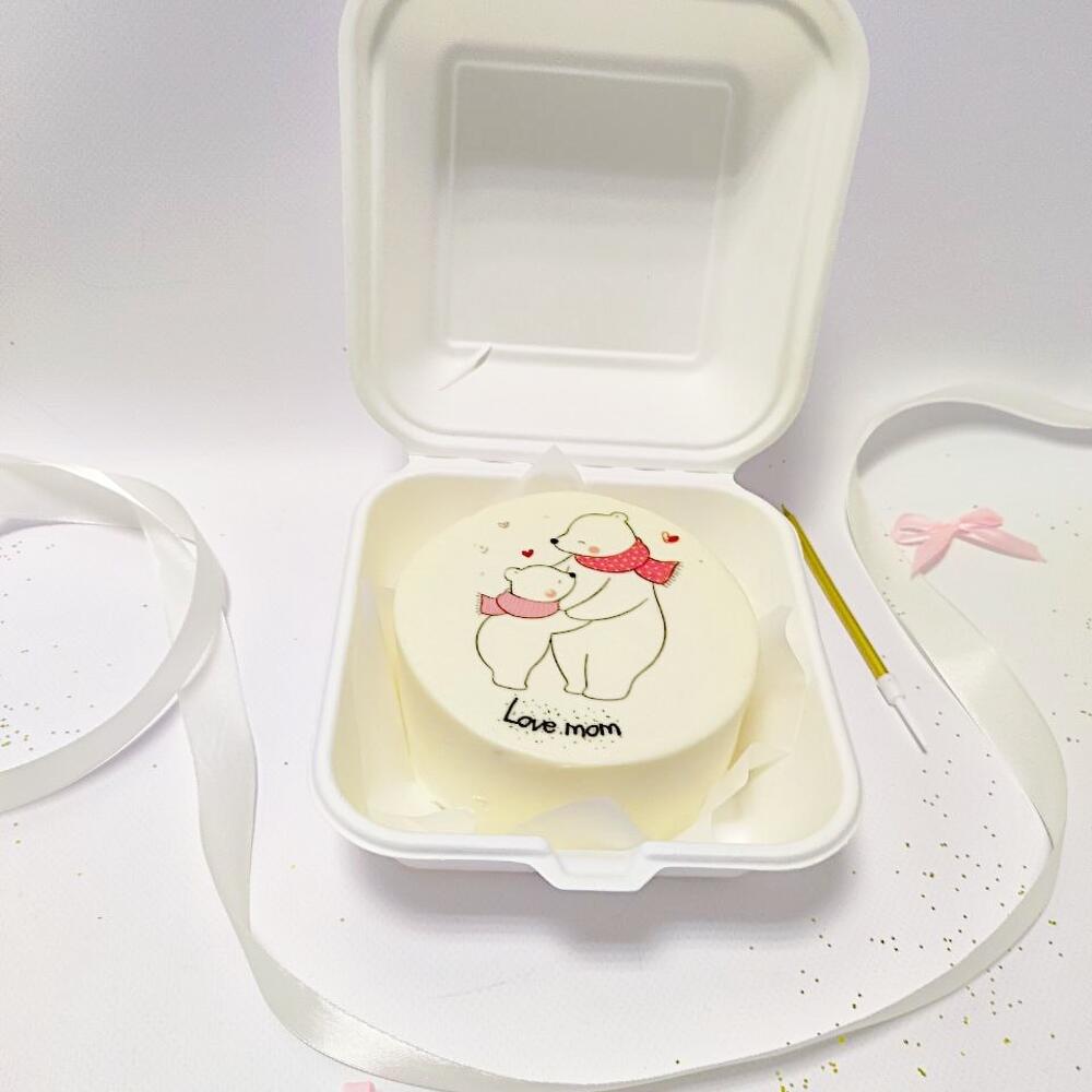 Бенто торт любимой маме с милами мишками