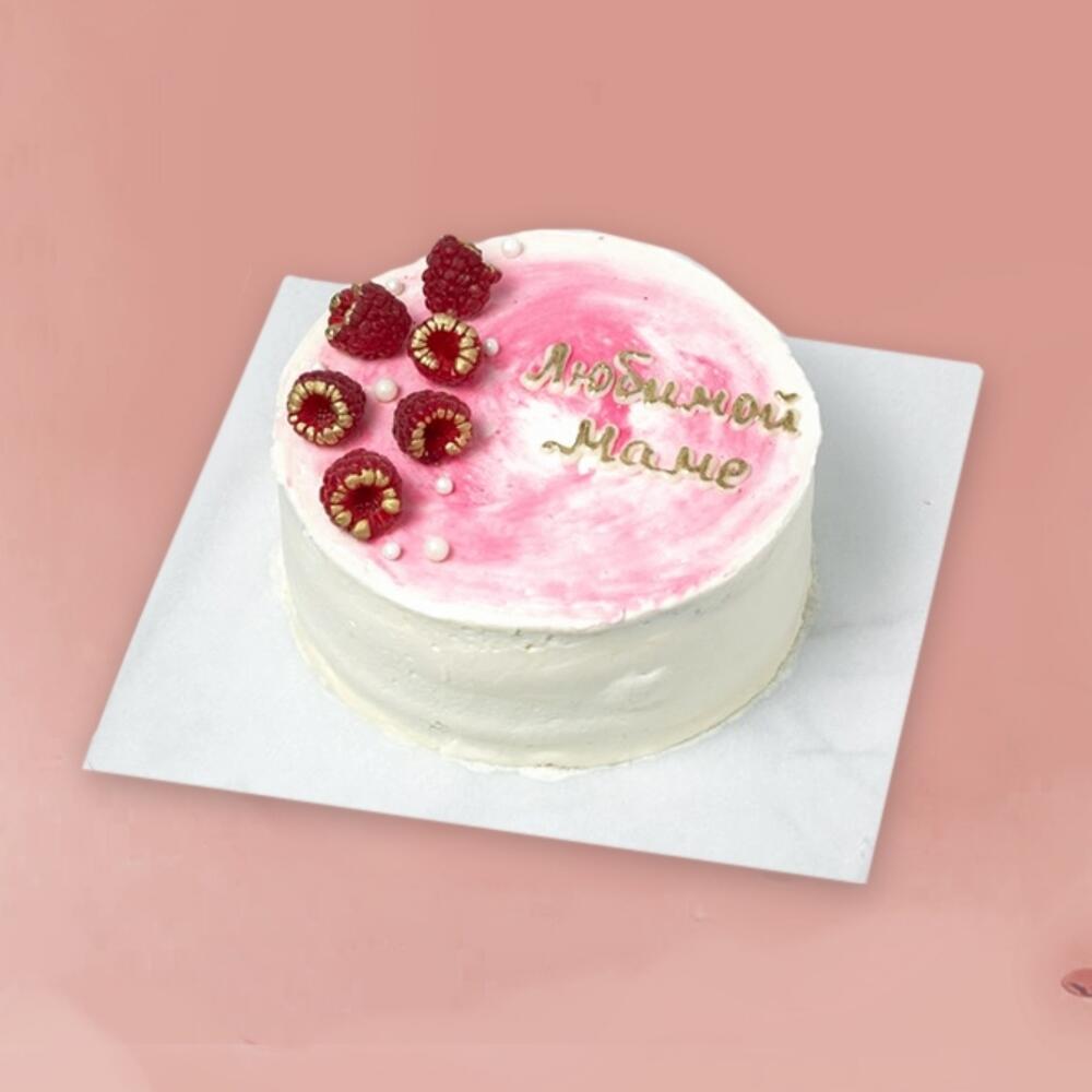 Бенто торт Любимой маме с ягодами 700 г