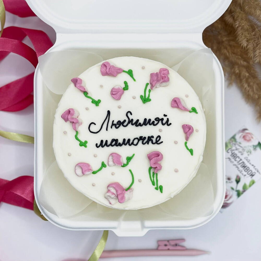 Бенто торт «Любимой мамочке» для мамы / на День Матери ️XL 700гр
