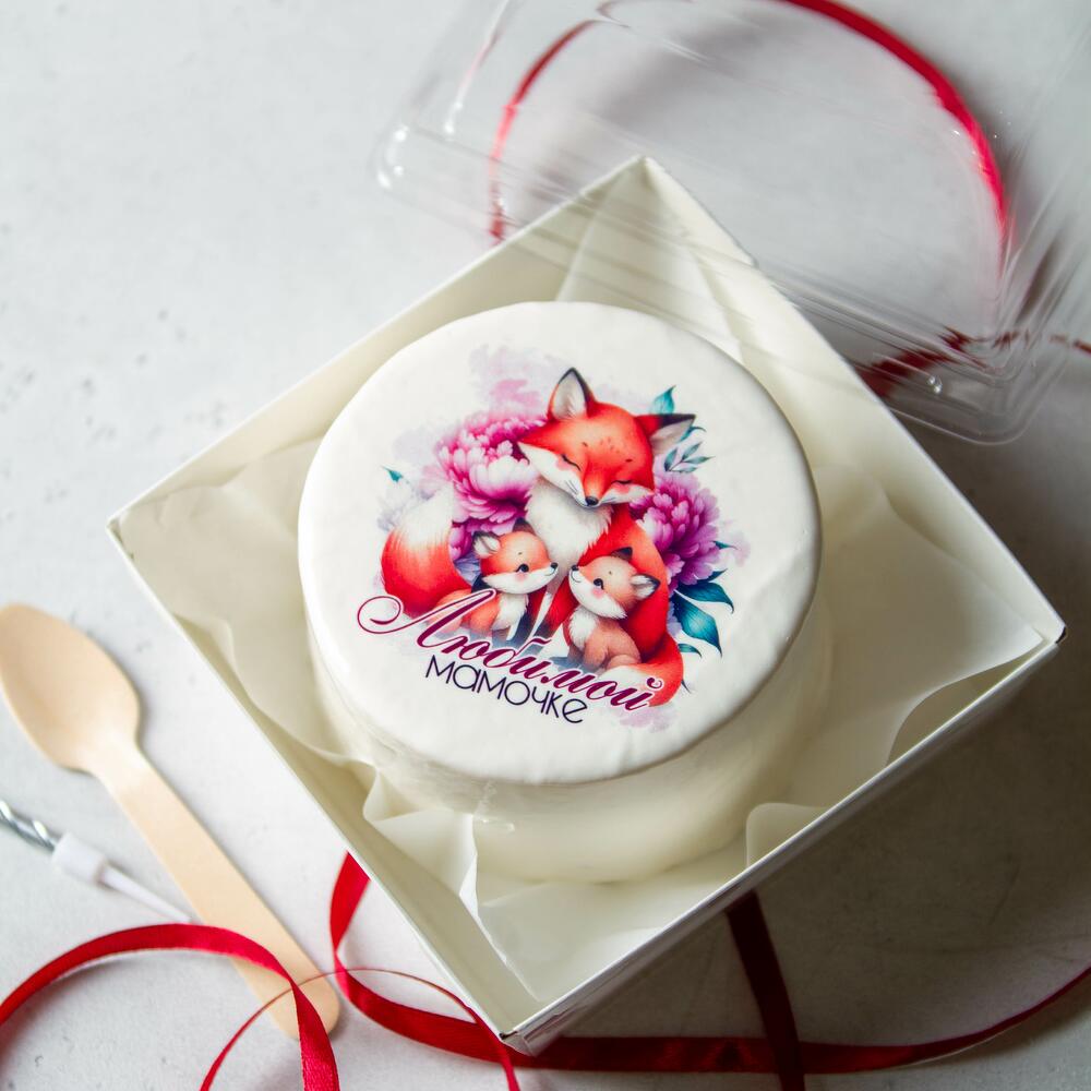 Бенто торт "Любимой мамочке" с личисками