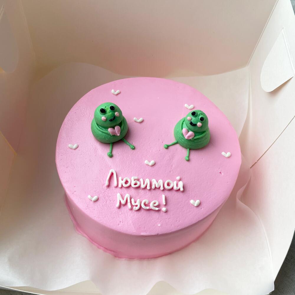 Бенто торт любимой с лягушками