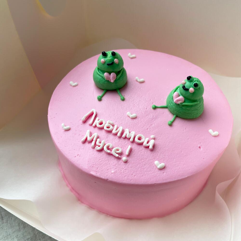Бенто торт любимой с лягушками