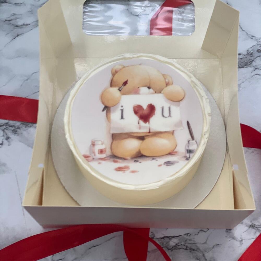 Бенто торт любимой/любимому мужу / жене девушке/ молодому человеку на 14 февраля