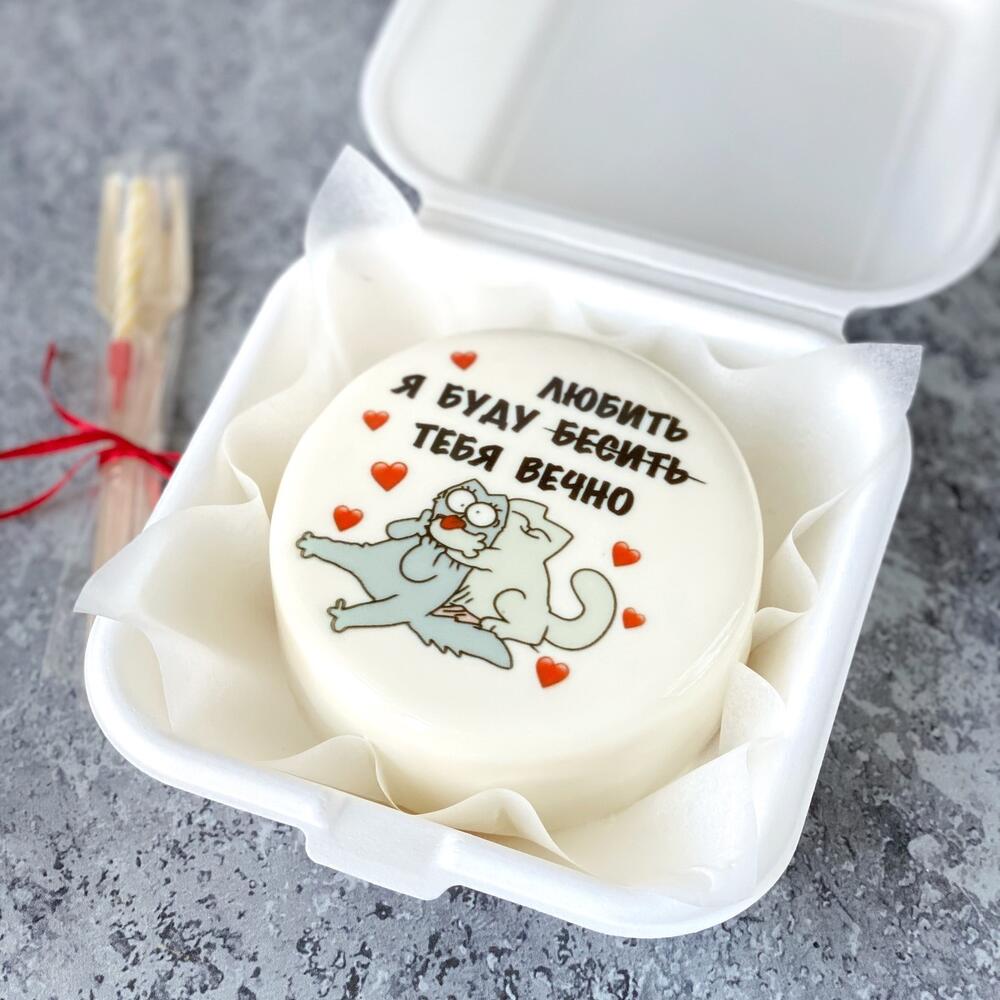 Бенто торт «Любить-бесить» размер S