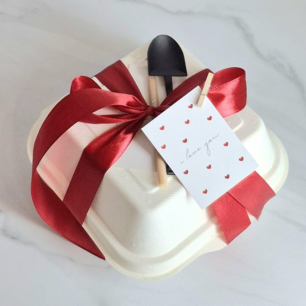 Бенто торт "Люблю" для любимой, девушки, парня, подруги на день влюблённых