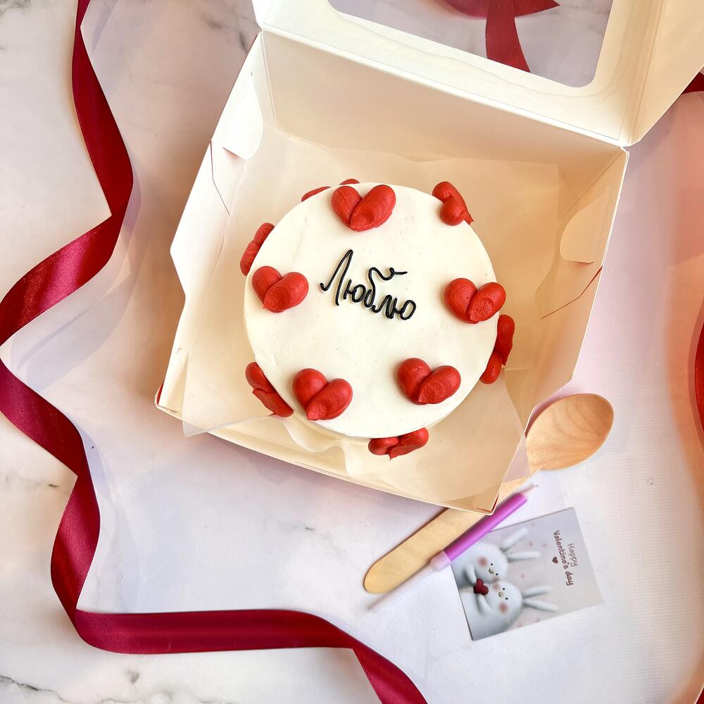 Бенто торт «люблю» для парня/девушки/мужа/брата