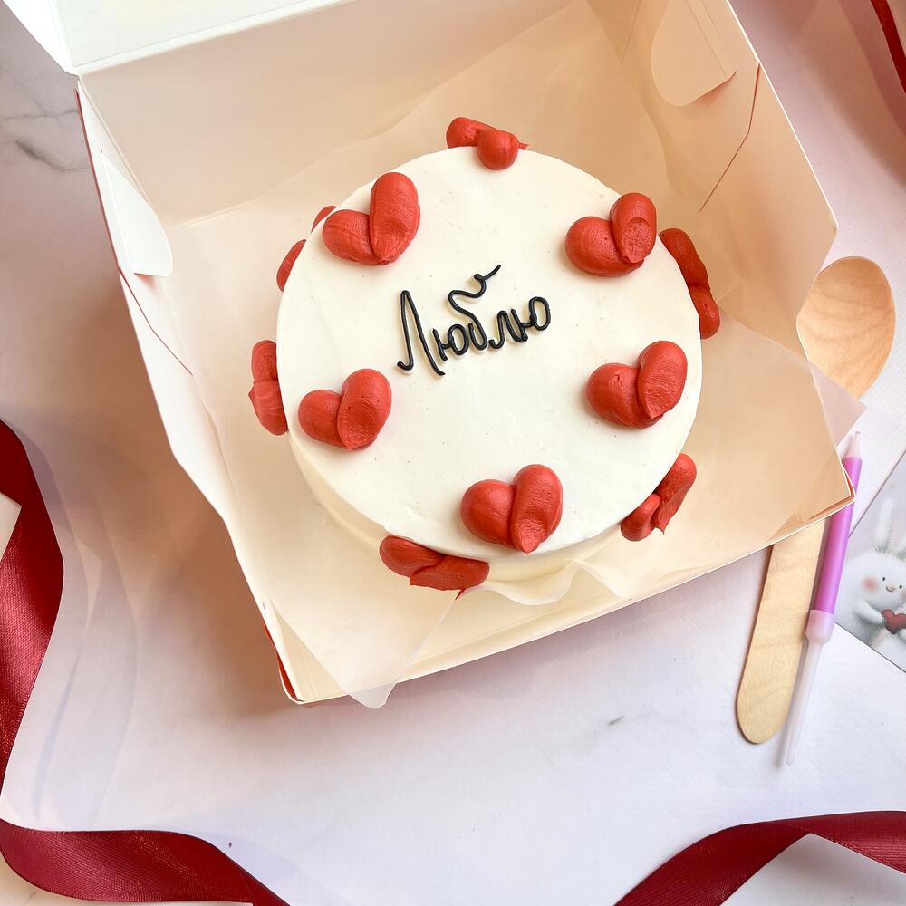 Бенто торт «люблю» для парня/девушки/мужа/брата