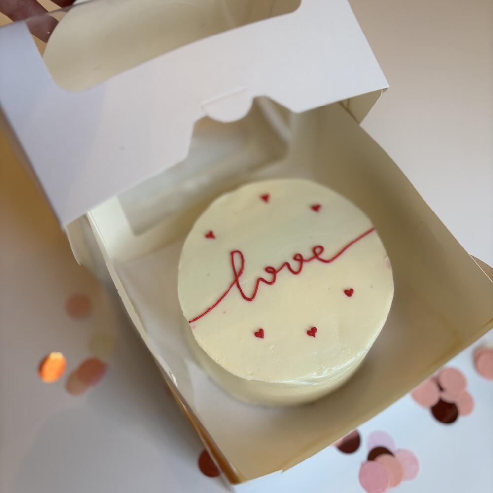 Бенто торт люблю на 14 февраля