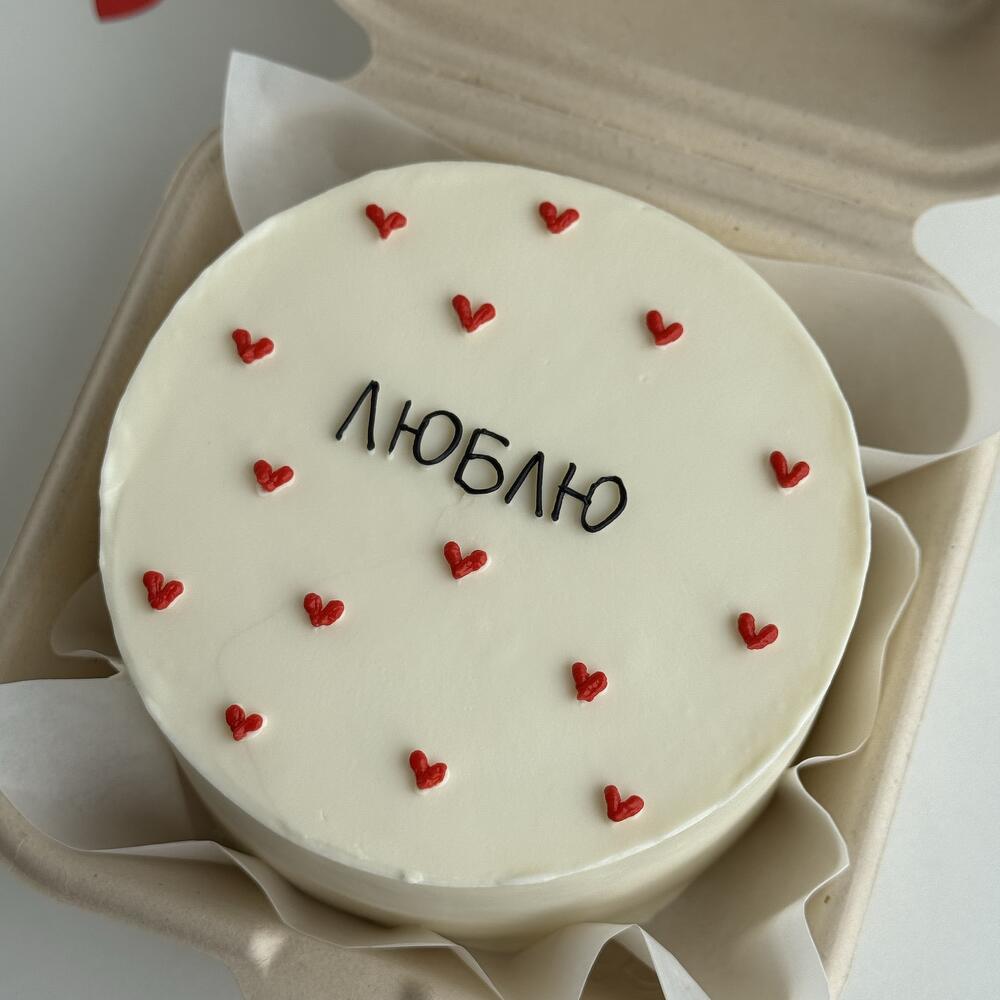 Бенто торт Люблю на День влюбленных