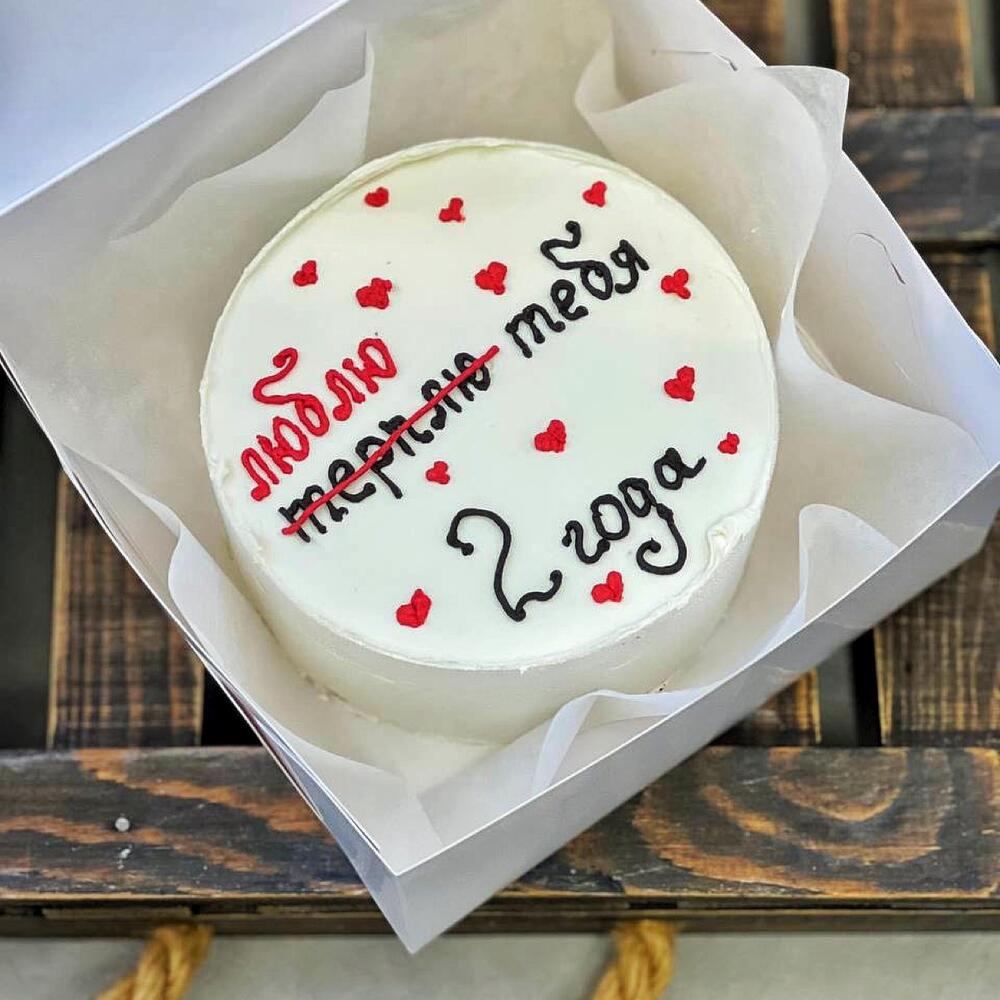 Бенто торт «Люблю тебя»