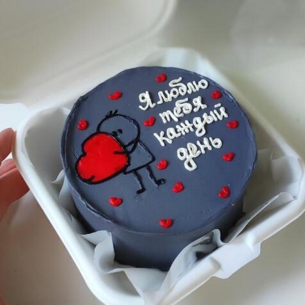 Бенто торт, люблю тебя на 14февраоя