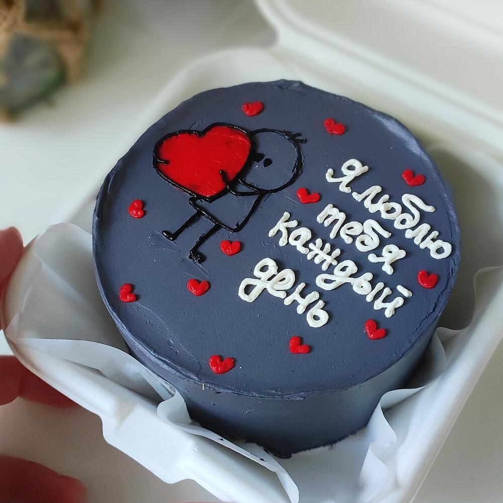 Бенто торт, люблю тебя на 14февраоя