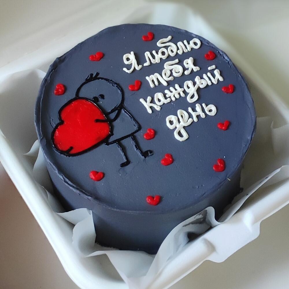 Бенто торт, люблю тебя на 14февраоя