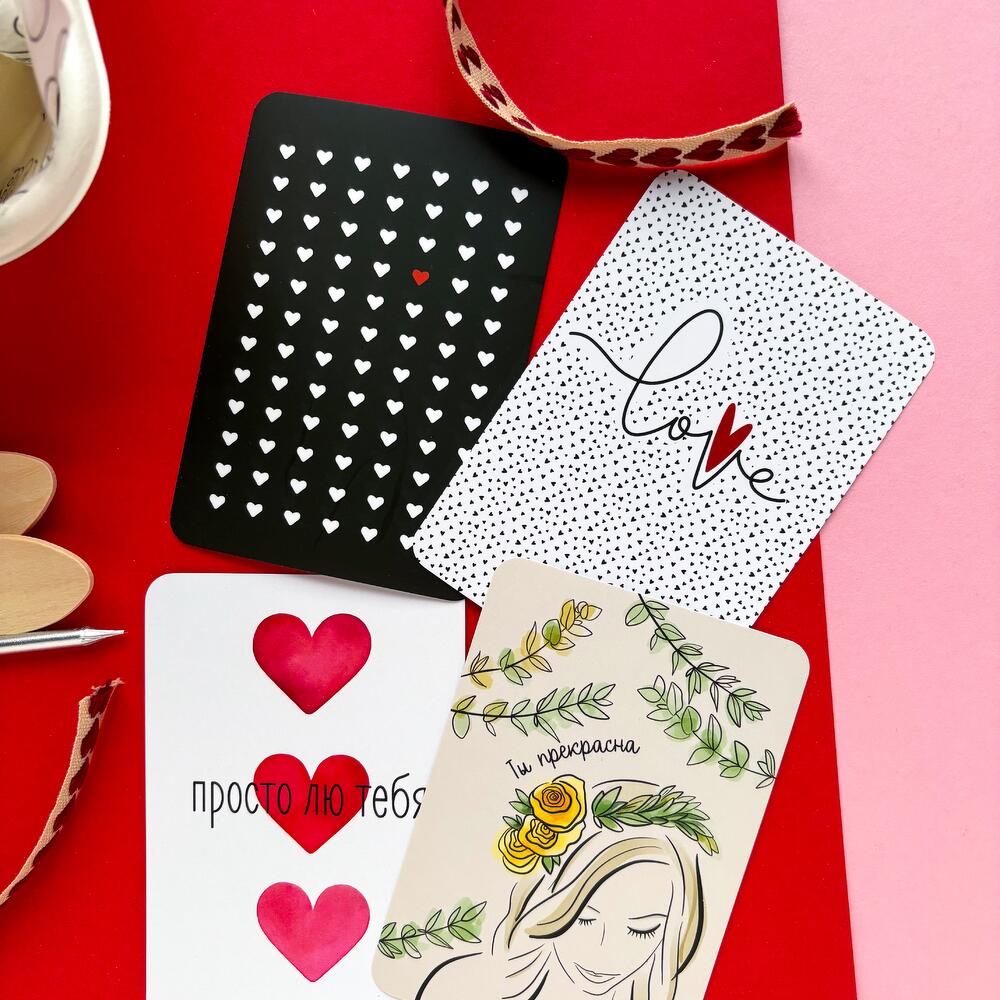 Бенто торт «люблю тебя» на годовщину 14 февраля мужу/жене с сердечками