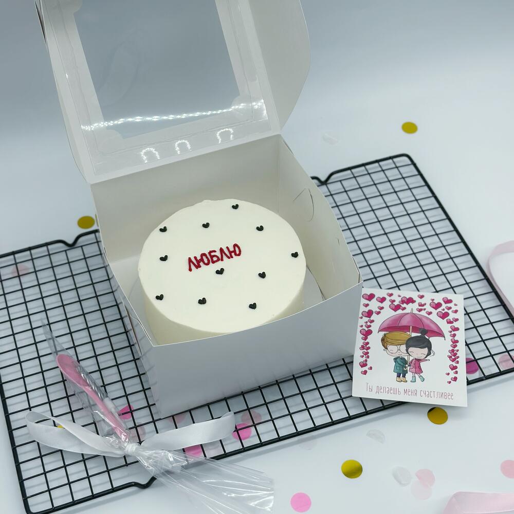 Бенто торт «Люблю» в подарок второй половинке