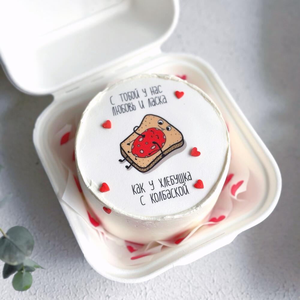 Бенто торт «любовь и ласка»