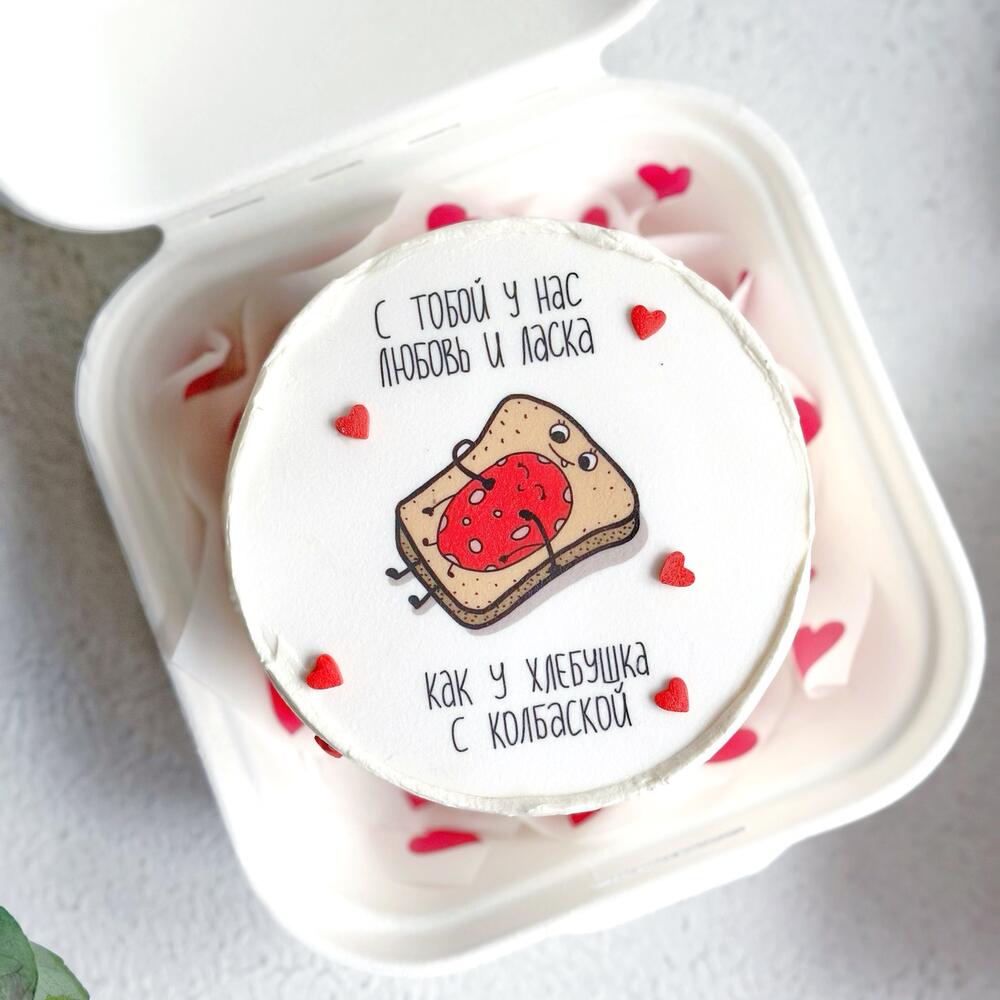 Бенто торт «любовь и ласка»