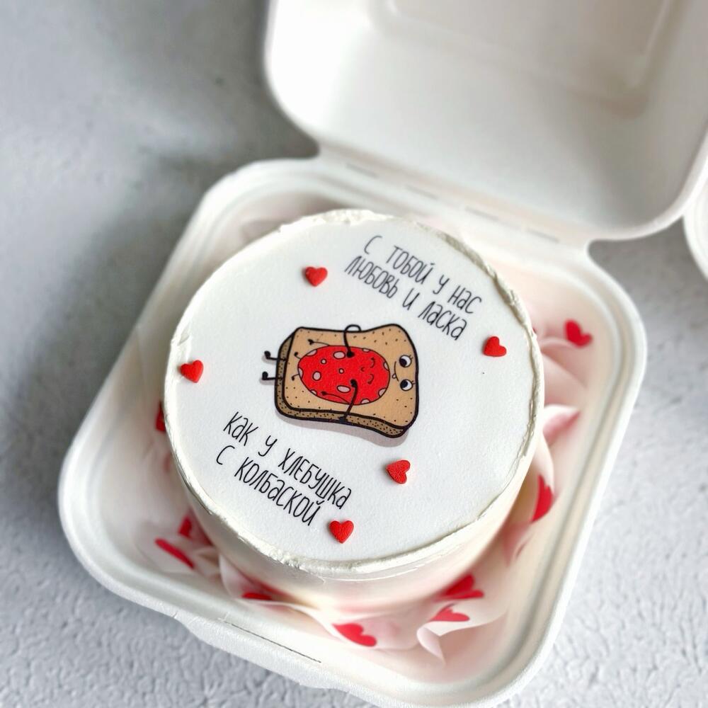 Бенто торт «любовь и ласка»