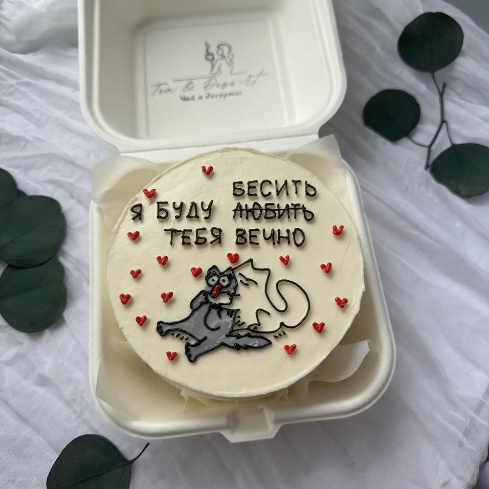 Бенто торт М котики