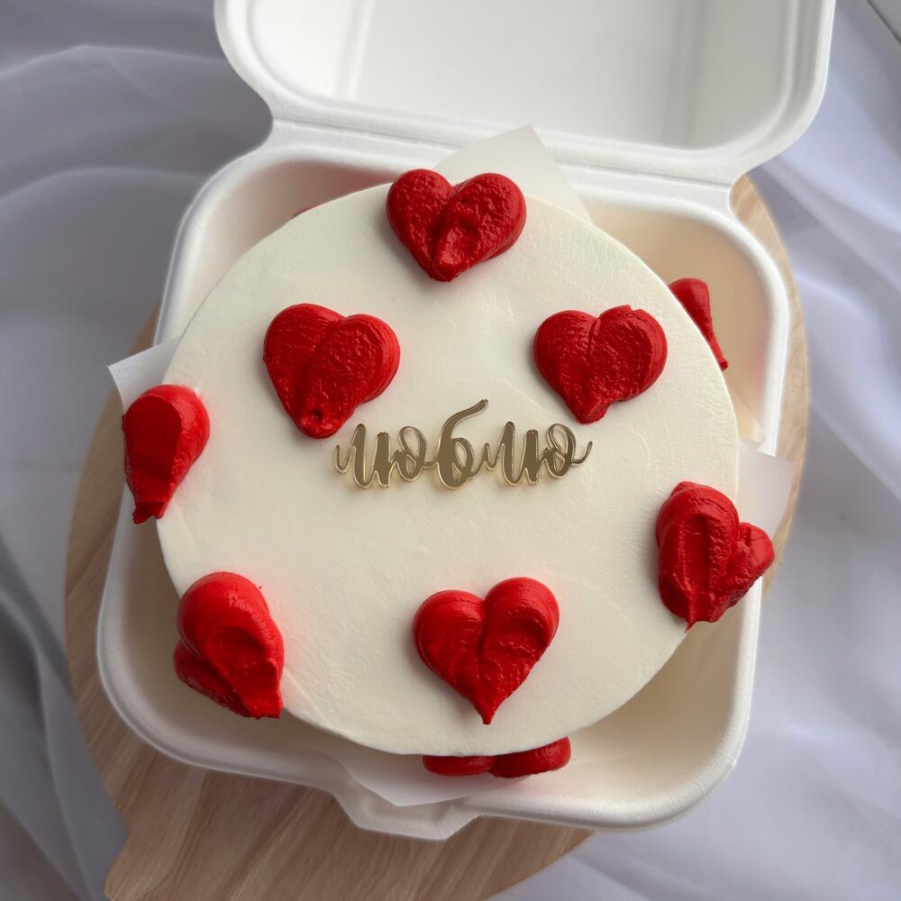 Бенто торт М люблю