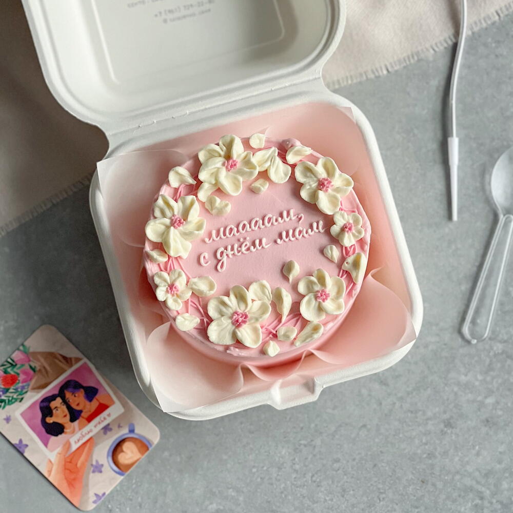 Бенто-торт "Мааам, С днем мам""