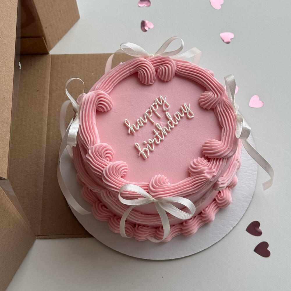 Бенто торт Мах Ламбет с Бантиками