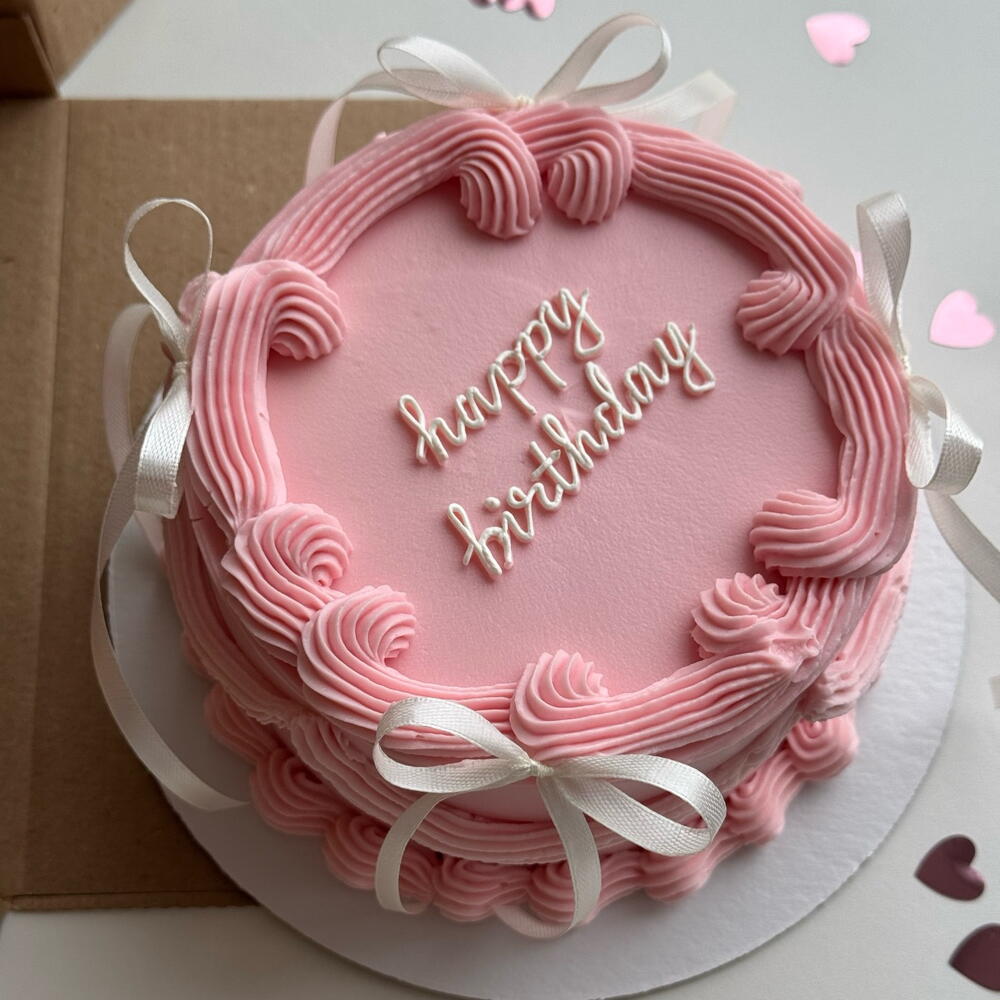 Бенто торт Мах Ламбет с Бантиками