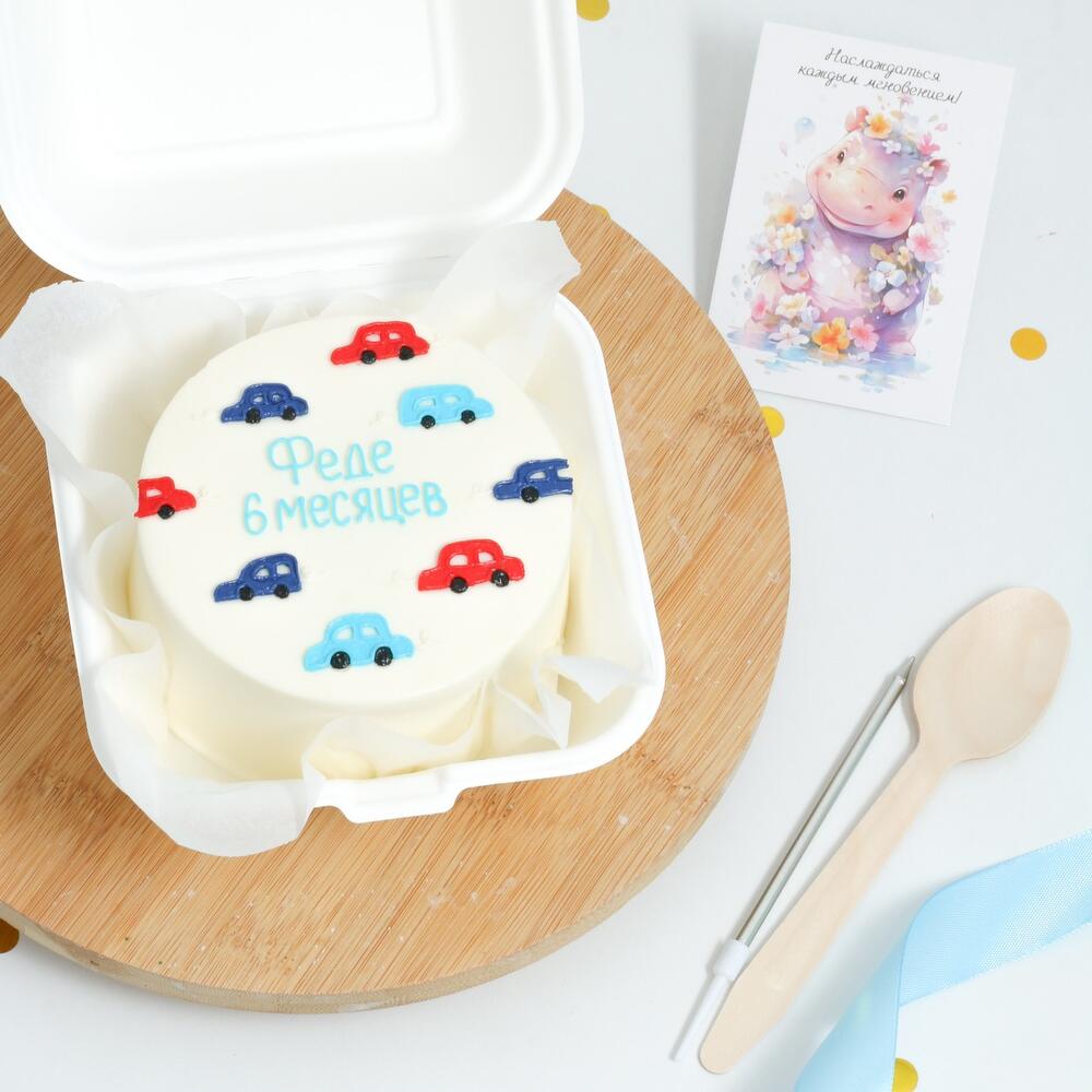 Бенто торт мальчику машинки