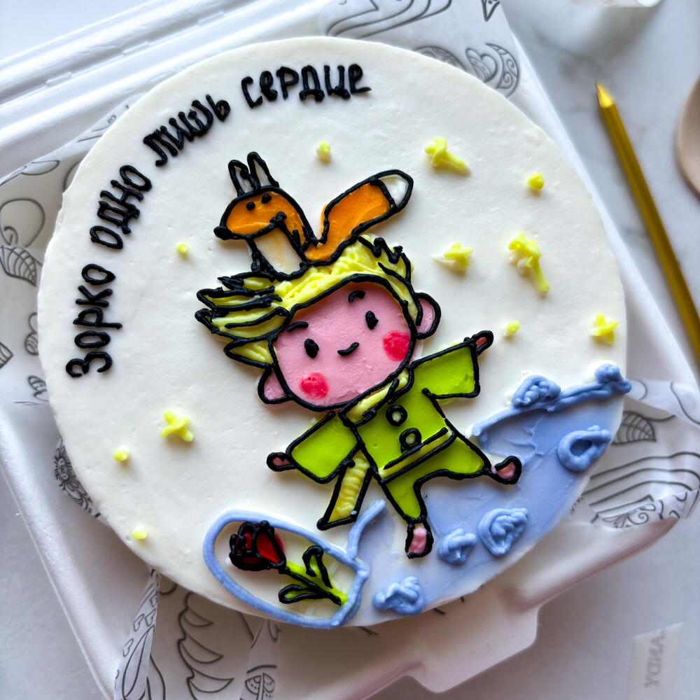 Бенто торт "маленький принц" подруге, другу, девушке, любимой, любимому, сестре коллеге на день рождения, годовщину