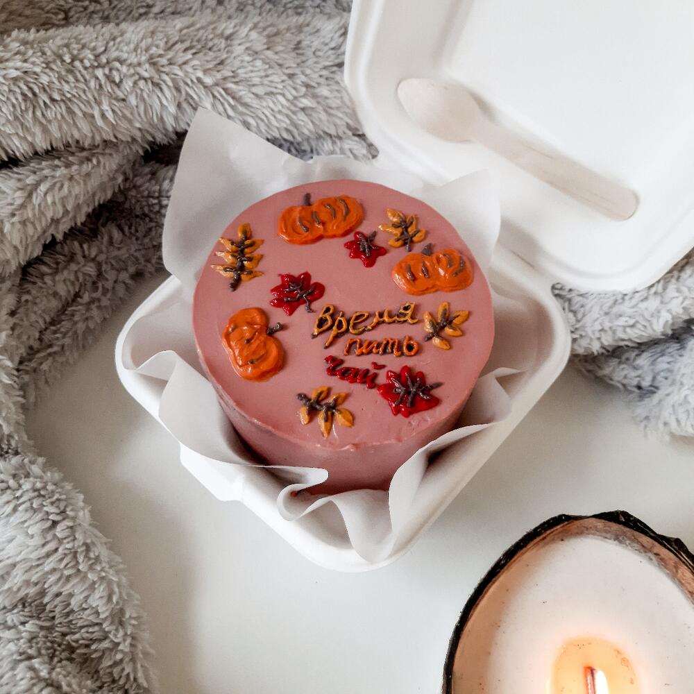 Бенто торт "Малиновый лимонад"