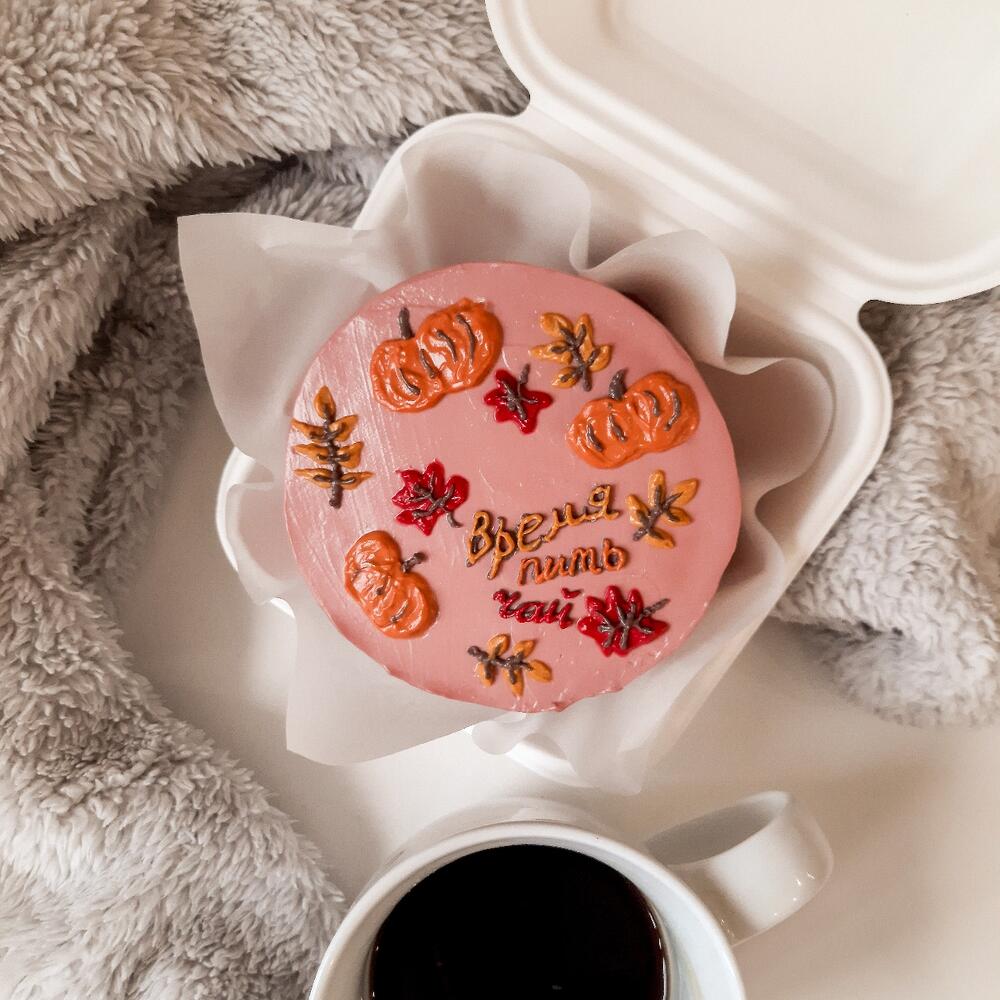 Бенто торт "Малиновый лимонад"