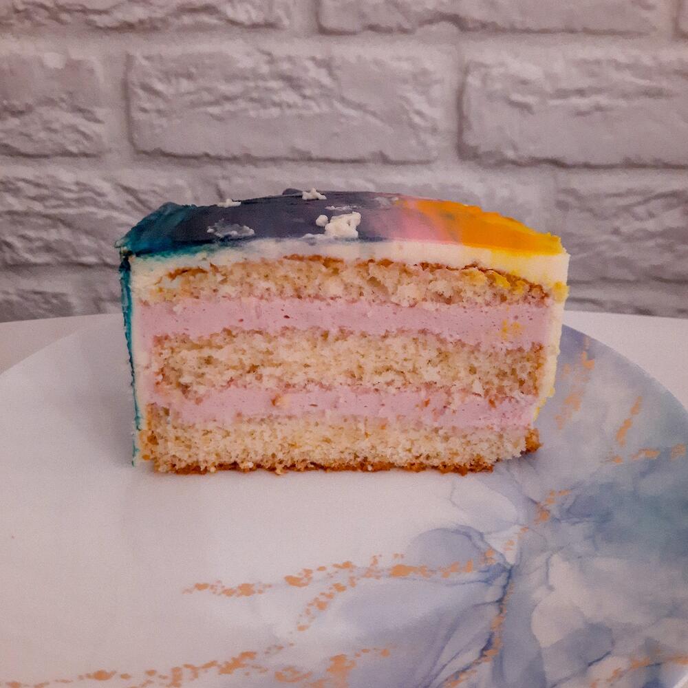 Бенто торт "Малиновый лимонад"