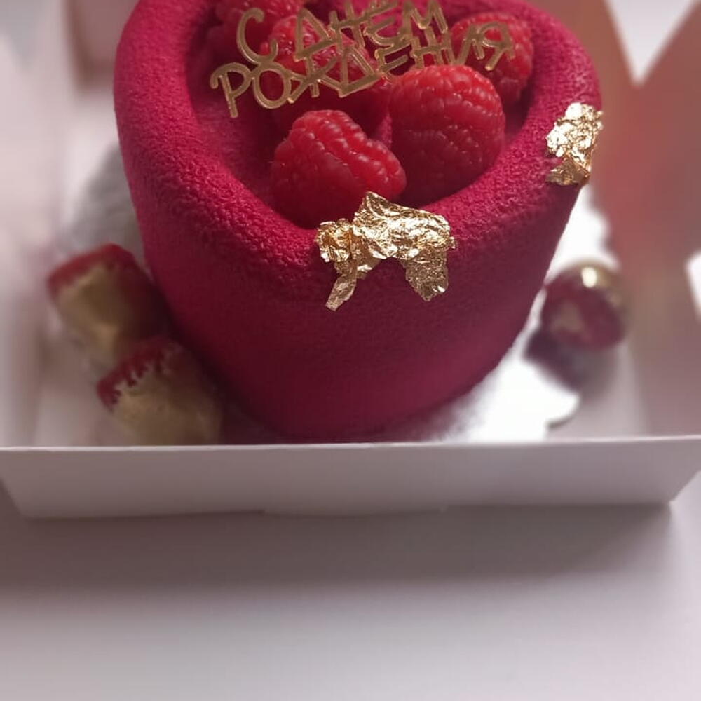 Бенто торт Малиновый соблазн