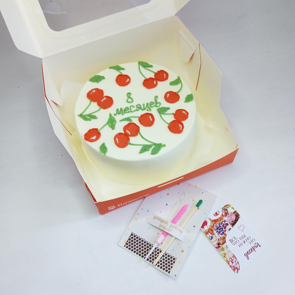 Бенто торт малышу, с вишенкой